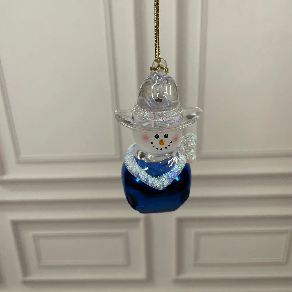 Vintage‎ Christmas Snowman Ornaments Holiday Decorations Lot of 4